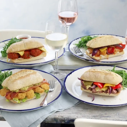 Ciabatta sandwiches