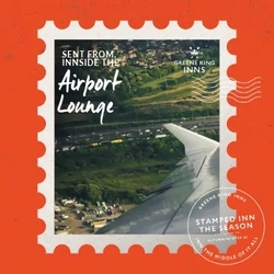 A graphic promoting Greene King Inns near airports.