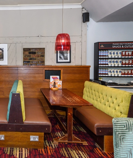 Restaurant area in a pub