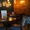 The interior restaurant seating area of Shakespeares in Edinburgh.