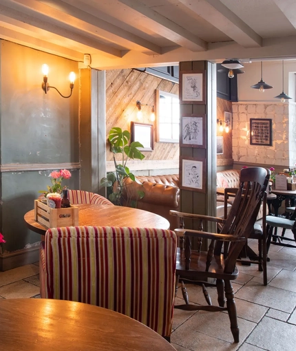 interior restaurant and seating area