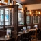 Internal seating area in a pub restaurant