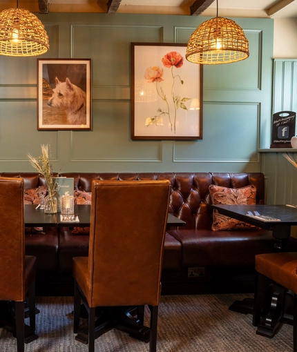 The interior restaurant and seating area at the Old Mill.