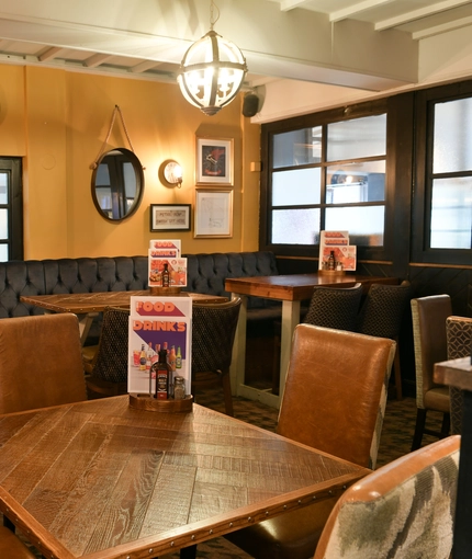 Restaurant area in a pub