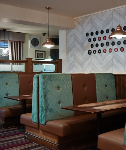 interior dining area of a pub