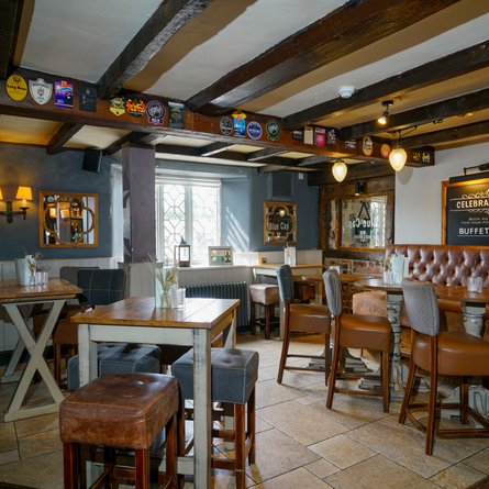 The restaurant at the Blue Cap.
