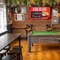 A pool table in the Corner House.