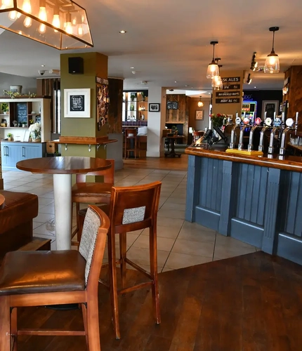 interior restaurant and seating area
