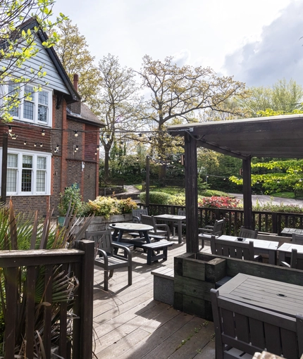 exterior beer garden