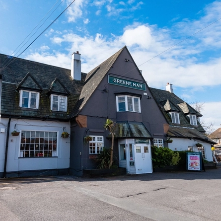 The exterior facade of The Green Man.