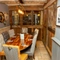 Interior restaurant and seating area