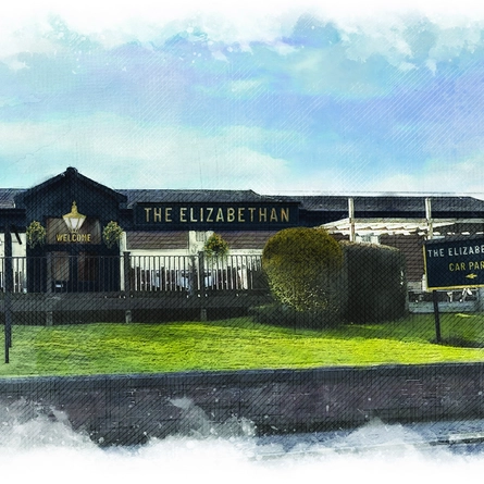 An artist impression illustration showing the potential exterior facade at The Elizabethan.