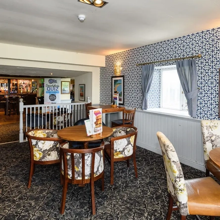 Restaurant area in a pub