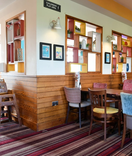 Restaurant area in a pub