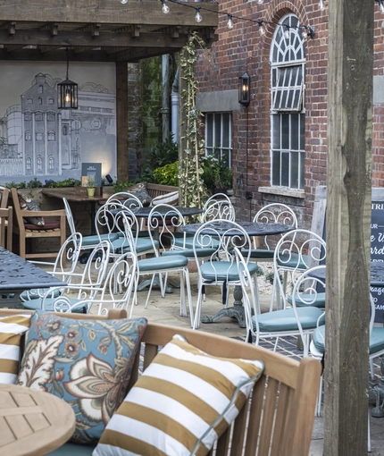 exterior beer garden of the pub
