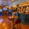 The bar and restaurant areas of the George.