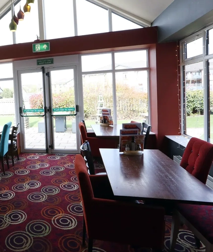 Restaurant area in a pub