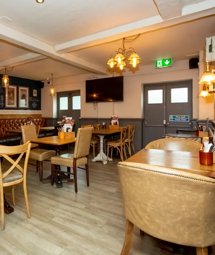 Restaurant area in a pub