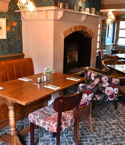 interior restaurant and seating area