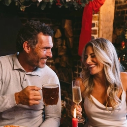 People enjoying drinks