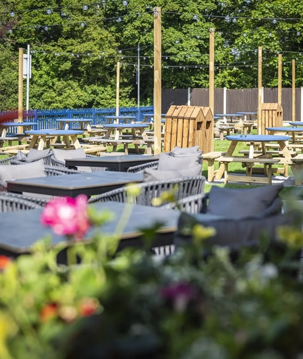 Exterior beer garden