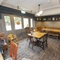 Interior dining area of a pub.