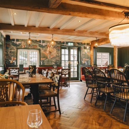 The restaurant at the Crown.