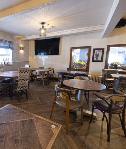 interior restaurant and seating area