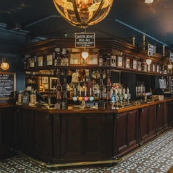 Interior bar shot of the Sherlock Holmes