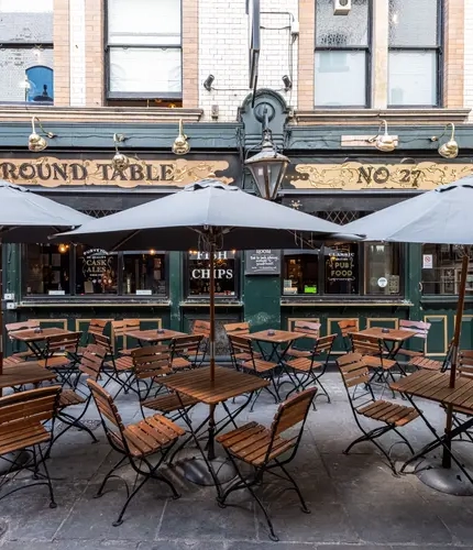 The exterior of The Round Table pub