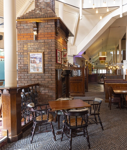 interior restaurant and seating area