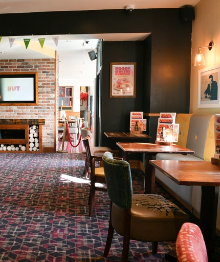 Restaurant area in a pub