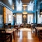 The restaurant area of the Brewmaster.