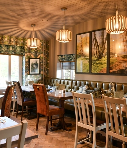 The restaurant at the Boat House.