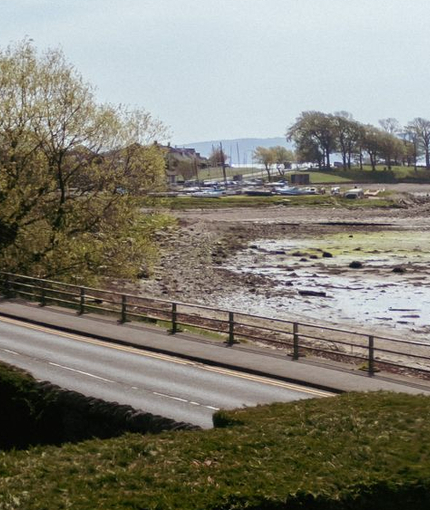 A view of the coast from the Ardencaple Hotel.