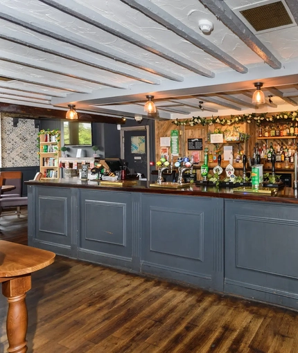 Interior bar of a pub.