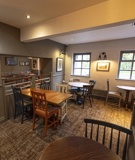 interior restaurant and seating area
