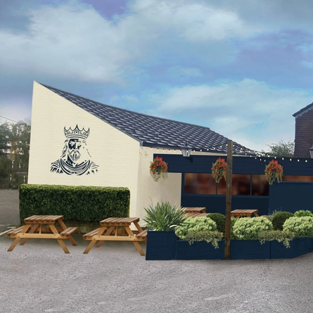 A render image of the exterior facade of the Offas Dyke
