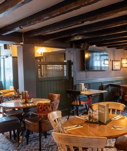 interior restaurant and seating area
