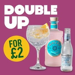 A graphic promoting doubling up for £2 at Hungry Horse.