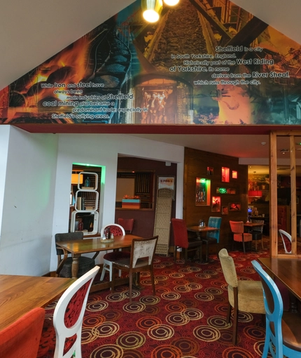 interior dining area of a pub
