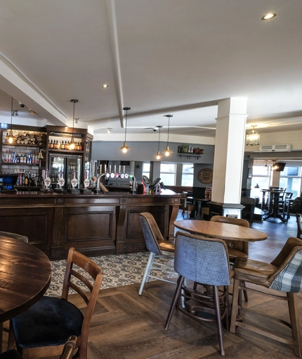 interior bar with seating area