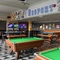 interior seating area and pool table