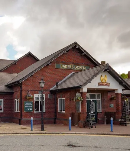 Exterior facade of a pub.