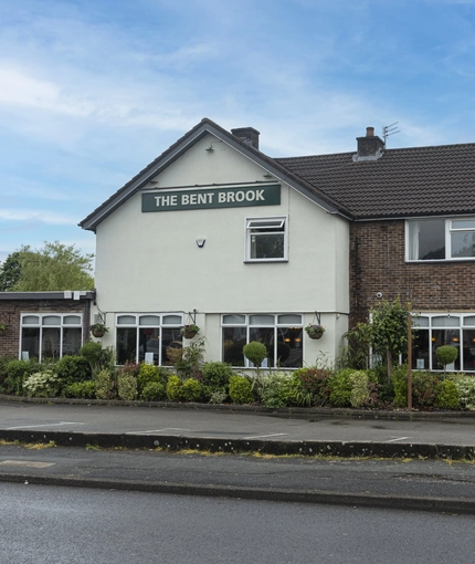 Exterior facade of a pub.