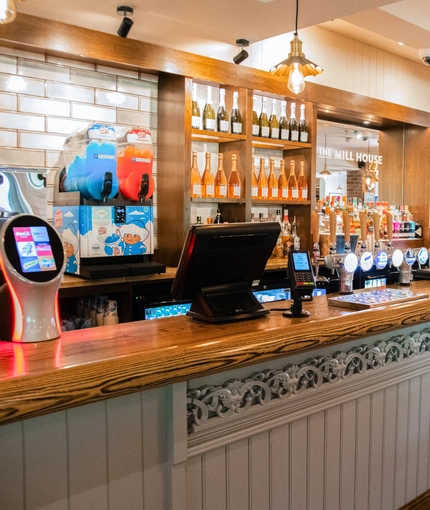 Interior bar at the Millhouse in Stretton