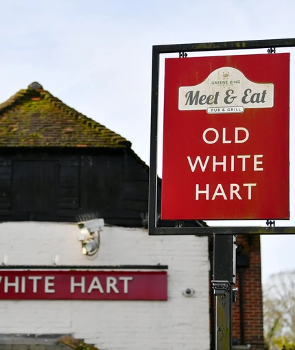 exterior signage of the pub
