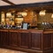 The wood panelled bar inside the Smiths Arms pub in Beckwithshaw.