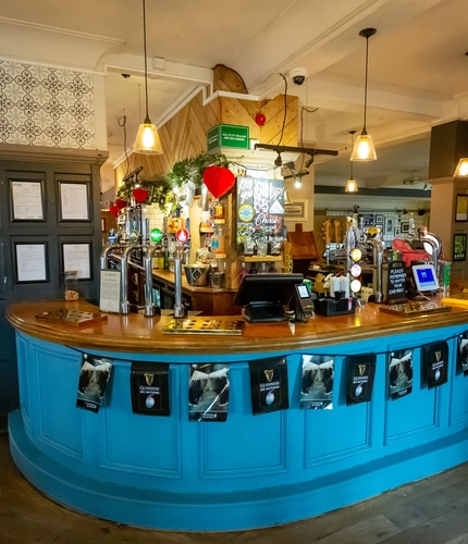 interior bar area