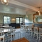 Interior seating area in a pub restaurant